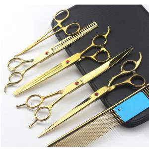 China SGS Straight Dog Hair Thinning Scissors , Pet Grooming Scissors Set supplier