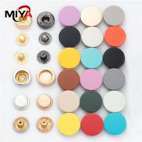 China No Fade 12mm Customized Band Logo Metal Stud Buttons on sale