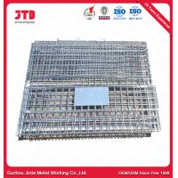 China Heavy Duty Wire Cage Galvanized Wire Pallet Container Without Wheels on sale