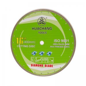 Dry Cut Continuous Diamond Turbo Blade For Granite 16inch 400mmx25.4mm