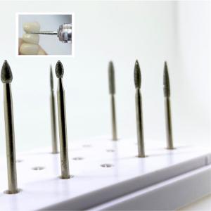 Class I Diamond Burs For Crown Preparation Silver / Chrome Customized