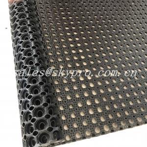 China Anti Slip / Anti Fatigue Interlocking Porous Rubber Floor Mat , Thickness 8mm - 50mm supplier