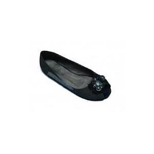 China OEMの快適な黒PU女性ポンプ平らな靴、サイズ38の女性sポンプ靴 supplier