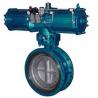 China Pneumatic Metal Seat Butterfly Valves DN300 PN10 For Industrial Waste Water wholesale