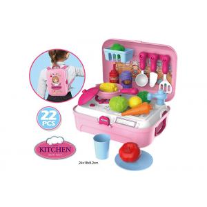 China Portable Backpack Kitchen Role Play Toys , Pretend Play Children's Cooking Set supplier