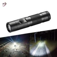 China OEM ODM Double LED Flashlight , Battery Powered Torch Light For Camping on sale