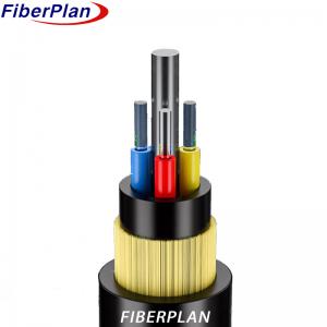 Outdoor ADSS Fiber Optic Cable 4km Per Drum Single Mode 12 24 48 144 Cores