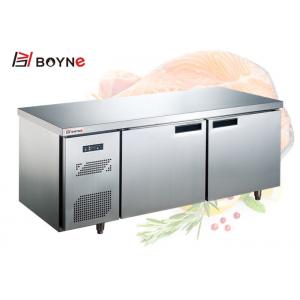 China Food Grade Kitchen Work Bench With Cabinet Thickness Steel For Restaurant supplier