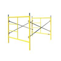 China Spray Plastic Q235 Steel Frame System Scaffolding For Customized Construction Needs on sale
