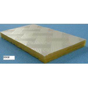 China Yellow Acoustical Glass Wool Ceiling Tiles For Commercial Buildings supplier