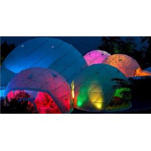 China Lightweight Large Geodesic Dome Tent , Festival Geo Dome Camping For Big Capacity wholesale