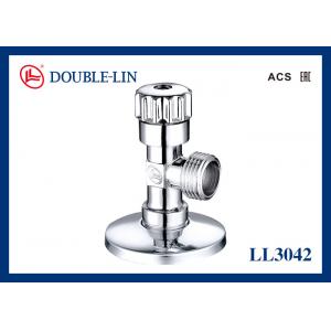 China Polished Chromed Plated 1/2 x 3/8 Brass Angle Valves supplier