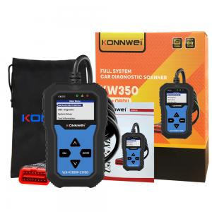 China KW350 Konnwei Full System Diagnostic Scanner Auto Scanner Tool Center Lock Type supplier