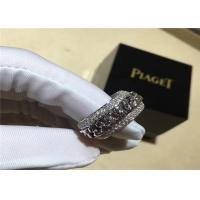 China Piaget 18K Gold Diamond Ring , Luxury 18K White Gold Diamond Band diamond jewelry factory on sale