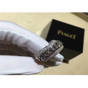 China Piaget 18K Gold Diamond Ring , Luxury 18K White Gold Diamond Band diamond jewelry factory supplier