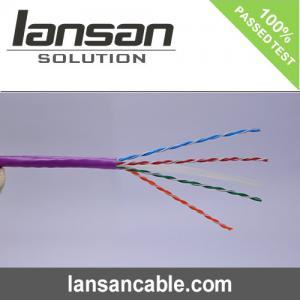 Unshield Solution Cat5e Lan Cable CMP HDPE 0.48mm Cat5e Cable Roll