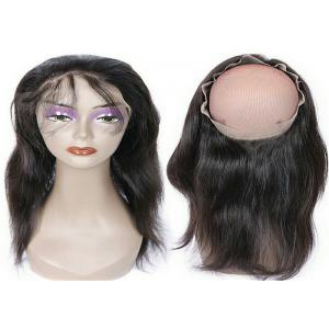 China 8A Grade Straight 360 Lace Band With Bundles Malaysian Virgin Hair Natural Looking supplier