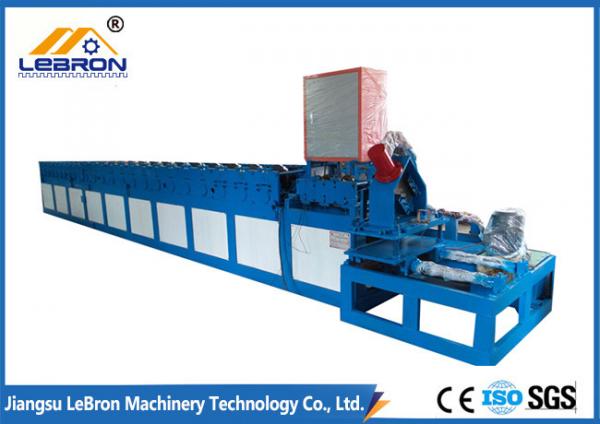 Blue color door frame cold roll forming machine automatic type PLC system