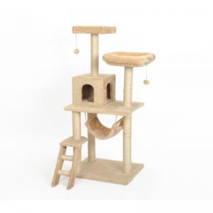 Weight 10kg Cat Climbing Tower Neutral Color Tone Multi-Platform 50kg Load Capacity