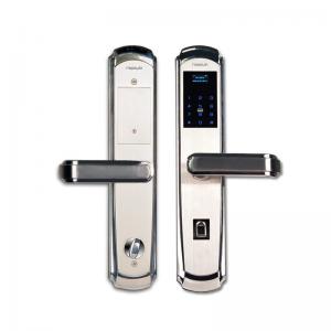 Semi Automatic Glass Smart Fingerprint Door Lock C-Level NFC Code