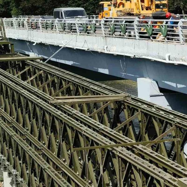 Q345E TSR Panel Bridge Prefabricated Truss Bridge Adjustable Durable Lightweight
