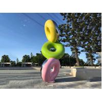 China Impressive Painted Modern Abstract Sculpture Colorful For Children Fairground on sale