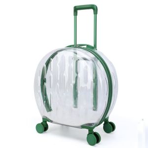 China Polyester Lined Clearview Bubble Pet Travel Carrier Portable Fashionable Luggage for Cat Owners in Transparent Design wholesale