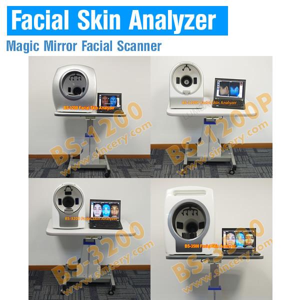 Bio skin analyzer lamp skin analysis magnifier machine 3d face machine