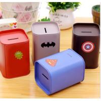 China OEM Large Money Saving Tin 4 Color Tin Can Piggy Bank on sale