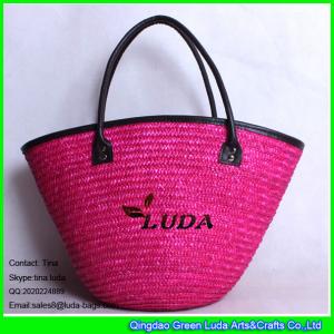 LUDA pink lady straw handbag fashion wheat summer straw bag 2015
