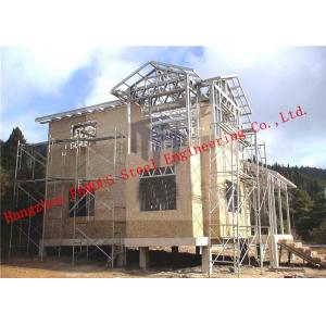 Aluminum Zinc Alloy Structure Light Weight Steel Villa With Corrosion Resistance