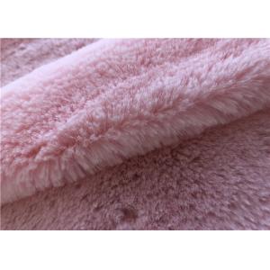 China 300GSM Polyester Faux Rabbit Fur Fabric For Slipper Making supplier