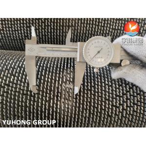 China Tubes à ailettes crantées ASTM A312 TP304H avec ailettes 304H appliquées pour réchauffeurs à foyer wholesale