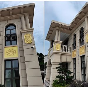 China Lightweight Architectural Foam Medallions EPS Polystyrene Molding Styrofoam Decorative For Hotels Villa wholesale