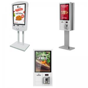 China Floor Standing Touch Screen POS Terminal , Restaurant Ordering Kiosk 27 Inch 32 Inch supplier