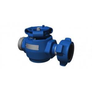 Blue High Pressure Wellhead Valves For Oil Well Cementing Operation