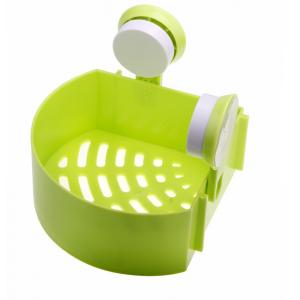 Bathroom Triangle Plastic Corner Basket With Wall Mounted Suction Cup