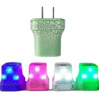 China Ice Cracked Fast USB Chargers 5V 2.1A LED Flash Light Travel Adapter on sale