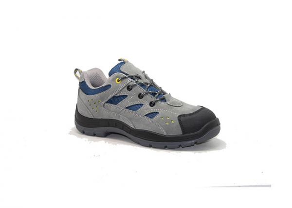 1.4 - 1.6mm Sued Leather Winter Steel Toe Work Shoes Pu Injection Slip Resistant