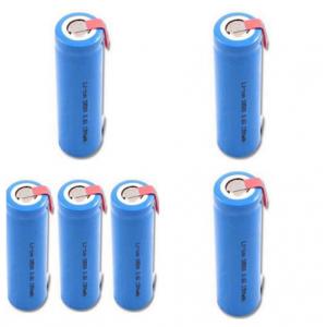 18650 3.7V GPS Battery Pack 1300mah With Tab , Cylindrical Lithium Battery