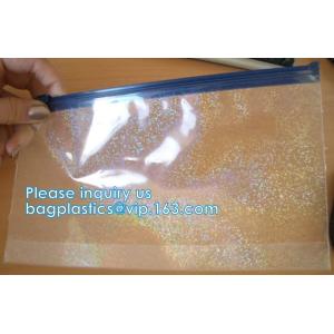 Bagease Star pack Rainbow Shiny Transparent Foil Resealable Stand Up Pouch For Earrings Packaging Cosmetic Tools Packing