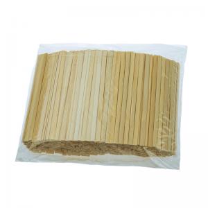 China Biodegradable Coffee Bamboo Stir Sticks Individually Wrapped 110mm For Beverage supplier