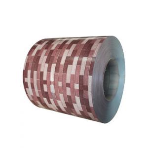 China Brick Pattern Steel Coil PPGI Color Coated For Prefab House And Fencing supplier
