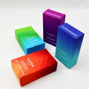 OEM Matt Laminated Paper Color Box For Condom Packaging