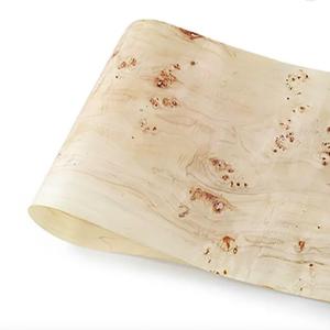 China Natural Mappa Burl Wood Veneer 0.6mm Thickness With Phenolic Glue supplier