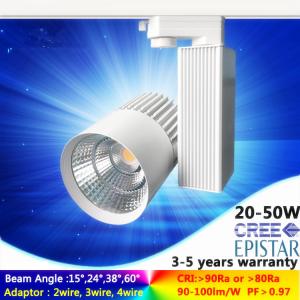 5000K 35W AC85-265V led track light cree led spot lamps 4 wire adaptor with 5 years guarantee