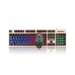China Waterproof Computer Hardware Devices , Suspended Colorful LED Light USB Gaming Keyboard wholesale
