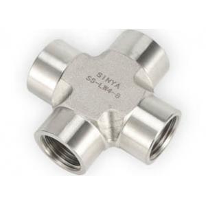 China Duplex 3/4 Bsp Thread Stainless Steel 316 Pipe Fittings Cross supplier