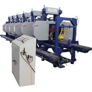 China Multiple Heads Horizontal Band Resaw machine cut logs straight into planks