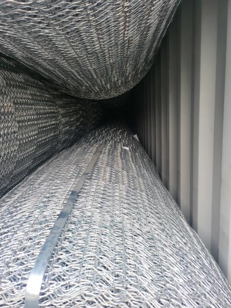 Malla de refuerzo para tuberías en rollos con revestimiento de peso de concreto de 10 líneas, alta resistencia a la tracción